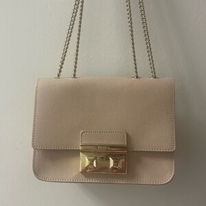 Furla Bella Mini Crossbody Bag With Gold Chain